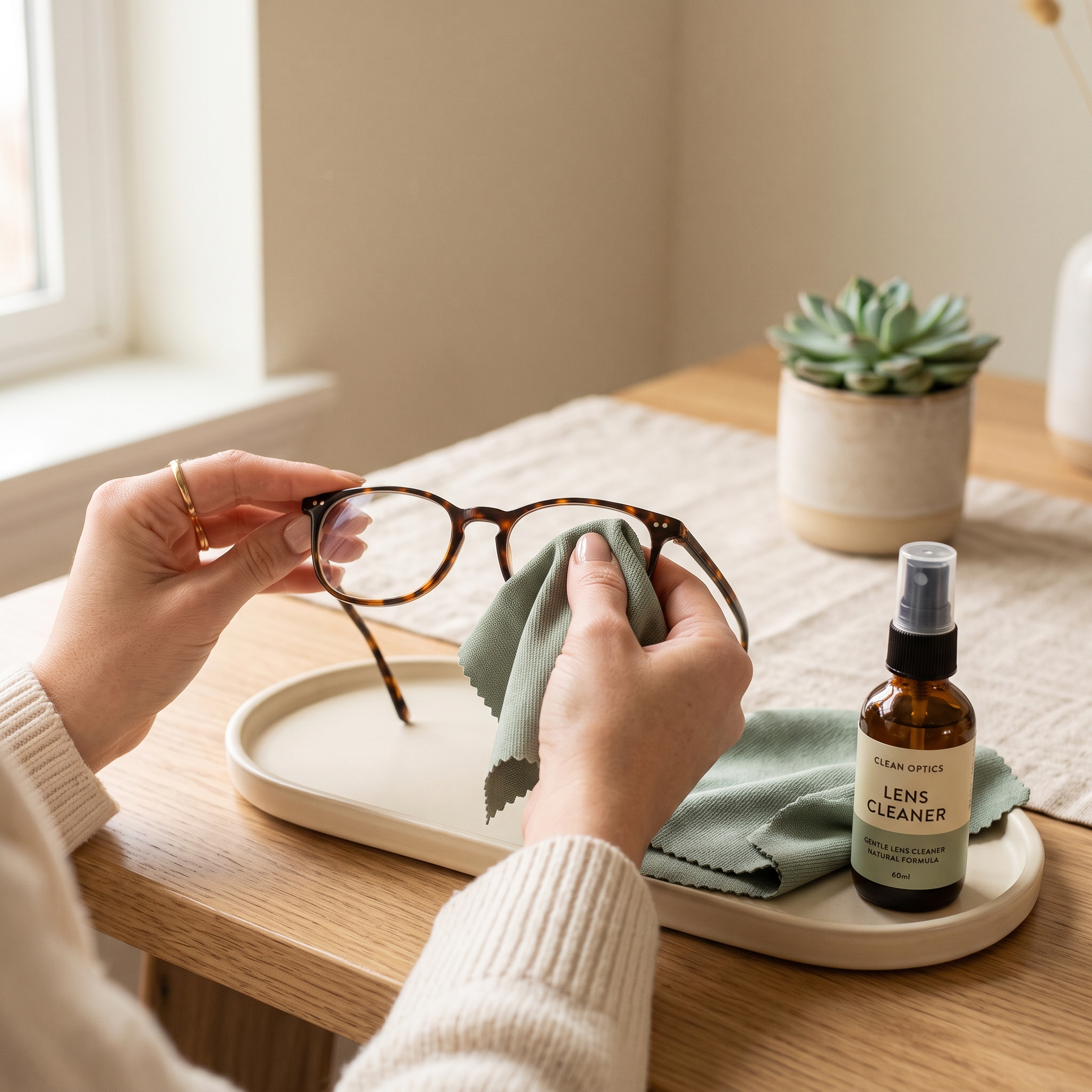 How to clean prescription glasses